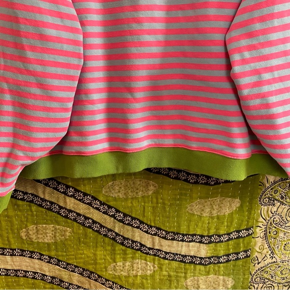 NWOT Natural Life Taffy Twist Oversized Striped Crewneck Size Large/ Extra Large - Picture 5 of 14